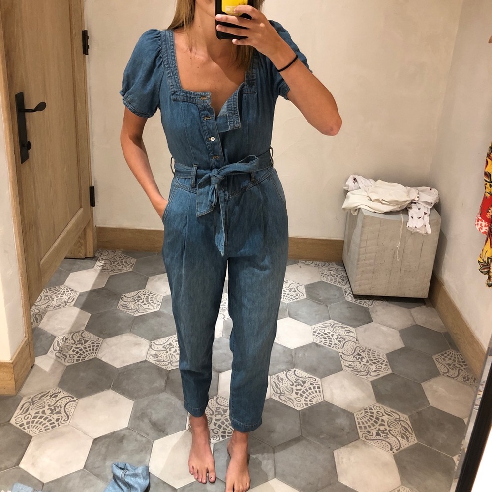 Anthro Jean Jumpsuit